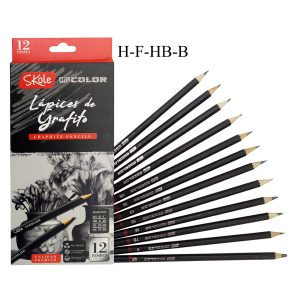 LAPICES GRAFITO DIBUJO (12PZAS)