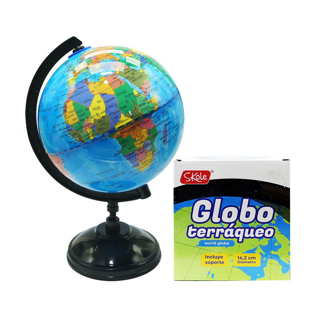 MAPA GLOBO TERRAQUEO 14.2 CM
