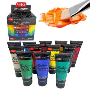 PINTURA ACRILICA 75ML (12 COLORES) BOX