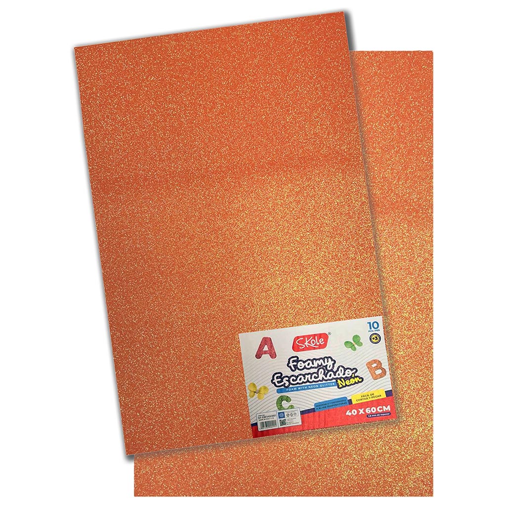 GOMA EVA GLITTER PLIEGO 40X60 x1.8MM (10 PZAS) GOMA EVA GLITTER PLIEGO 40X60 x1.8MM (10 PZAS)