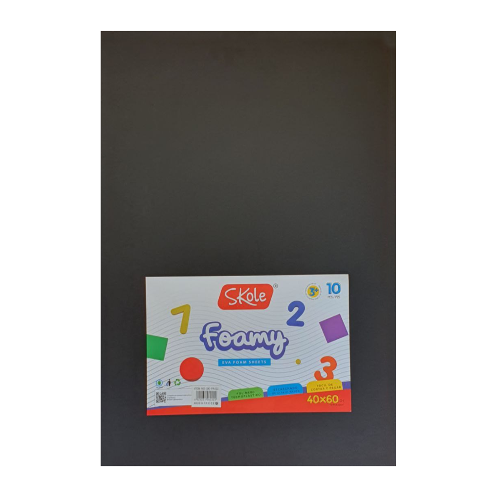 GOMA EVA NEGRO PLIEGO 40X60 x1.8MM (10 PZAS) GOMA EVA NEGRO PLIEGO 40X60 x1.8MM (10 PZAS)