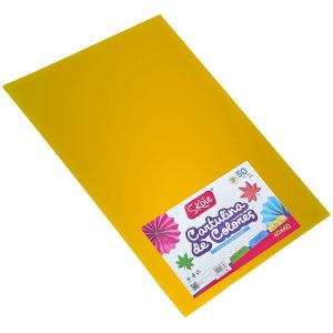 CARTULINA ESPAÑOLA AMARILLO OSCURO PLIEGO 40X60CM 180GR (50PZAS)