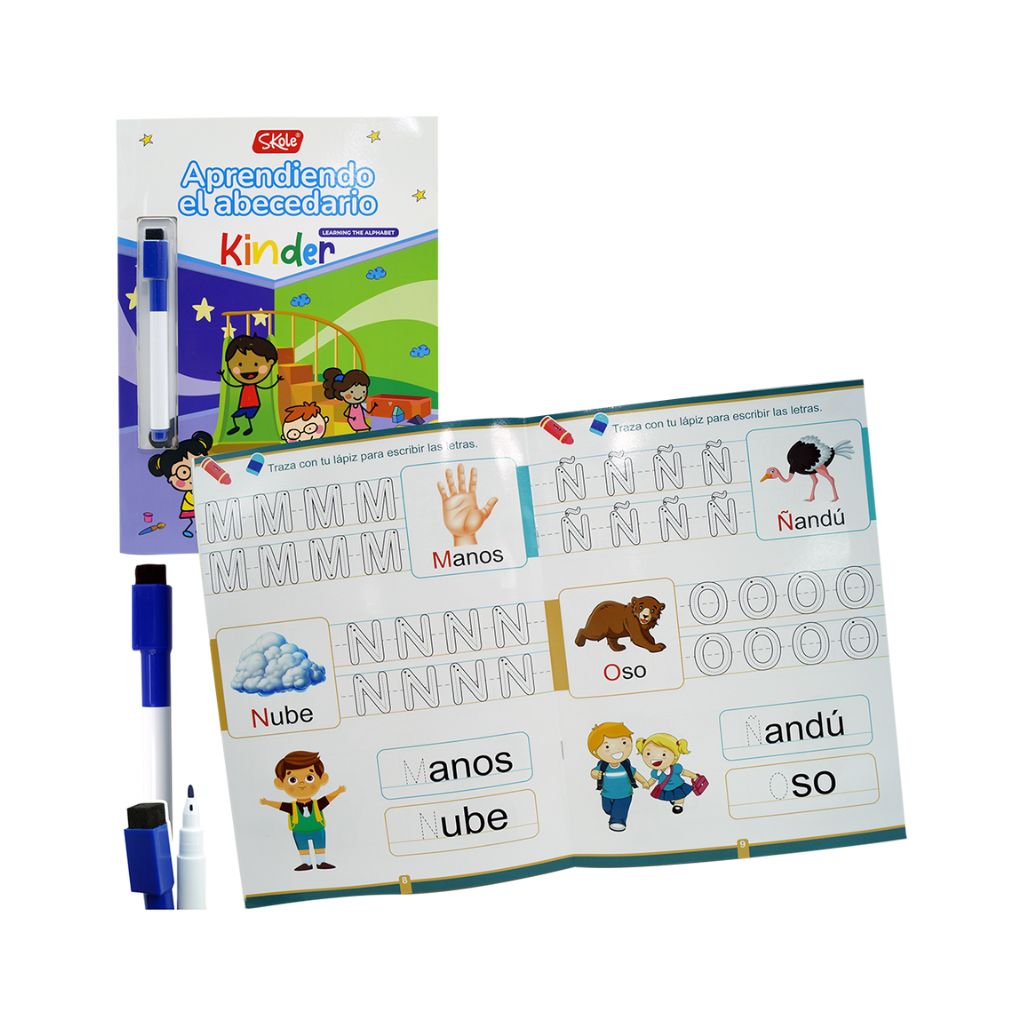 LIBRO APRENDIENDO EL ABECEDARIO CON PLUMON BORRABLE LIBRO APRENDIENDO EL ABECEDARIO CON PLUMON BORRABLE