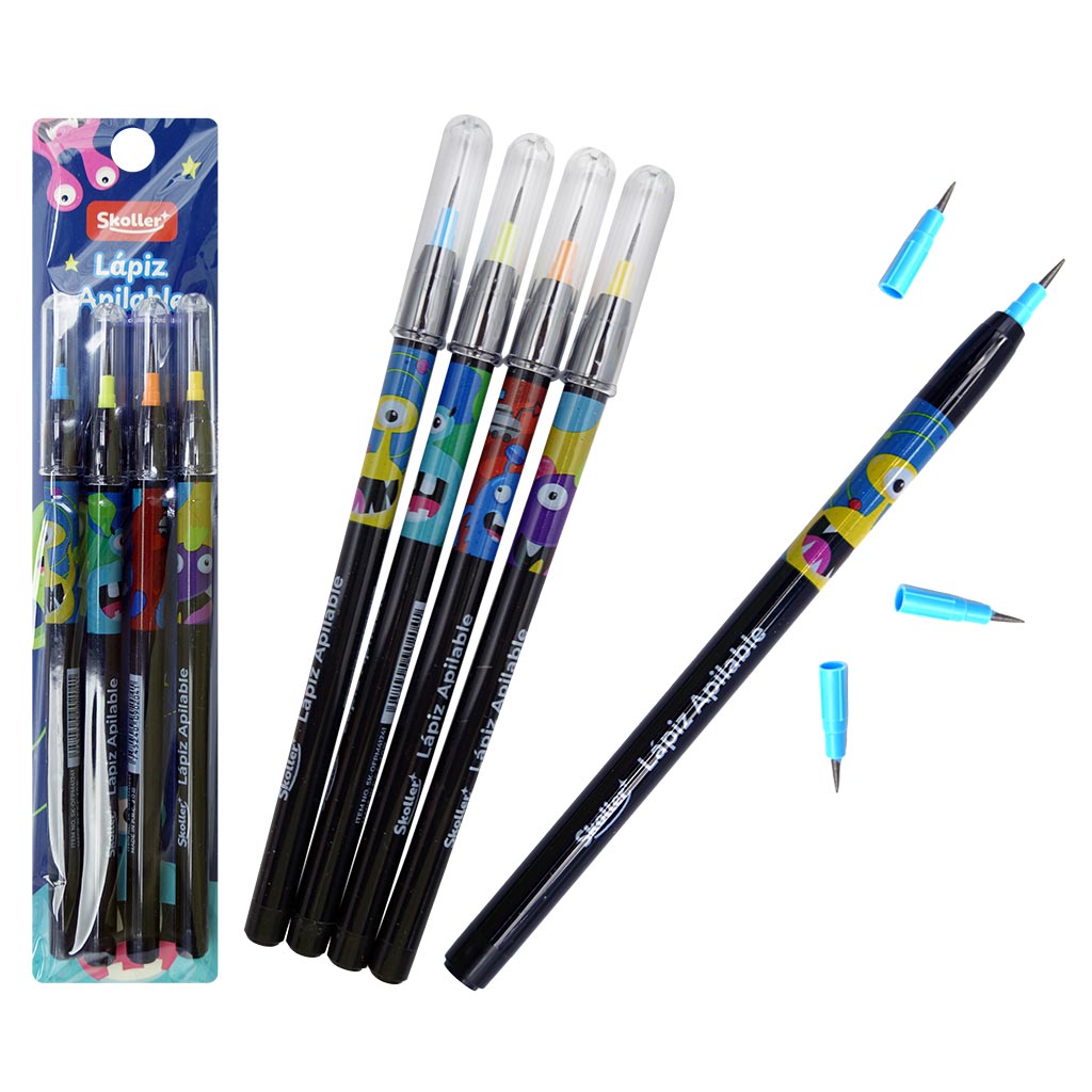 LAPIZ PUNTAS INTERCAMBIABLES DISEÑO SET 4PZAS LAPIZ PUNTAS INTERCAMBIABLES DISEÑO SET 4PZAS