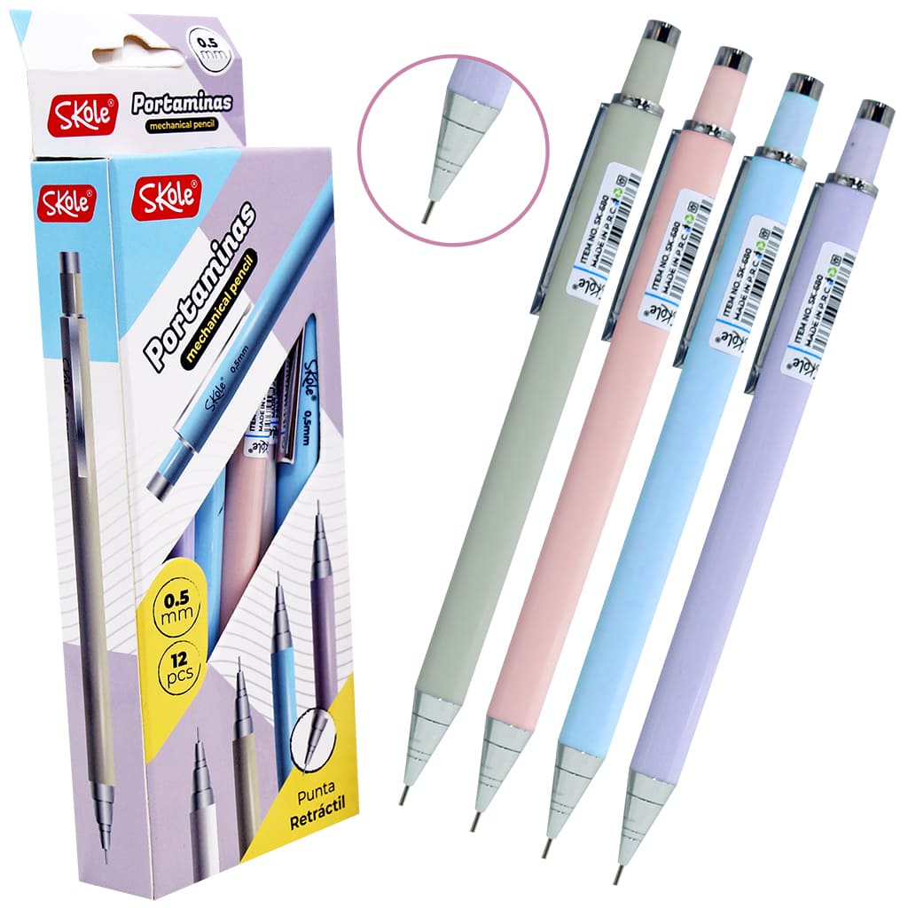 PORTAMINAS 0.5MM 12 PIEZAS PORTAMINAS 0.5MM 12 PIEZAS