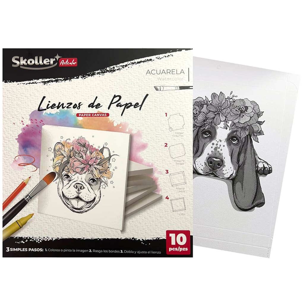 LIENZO DE PAPEL PARA ACUARELA 10 UNIDADES LIENZO DE PAPEL PARA ACUARELA 10 UNIDADES
