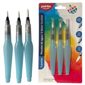 SET DE PINCELES DE AGUA 3 PZAS SET DE PINCELES DE AGUA 3 PZAS