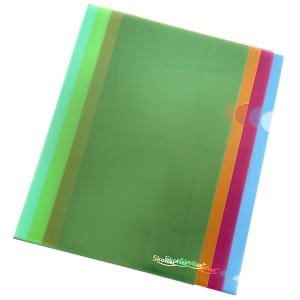 CARPETA TIPO SCHNELL TAMAÑO A4  SET 12 PZAS