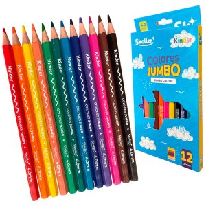 LAPICES DE COLORES JUMBO 12PZAS SKOLLER