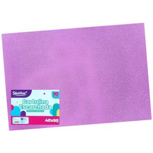 PAPEL GLITTER ROSA SET 10 PLIEGOS 40X60
