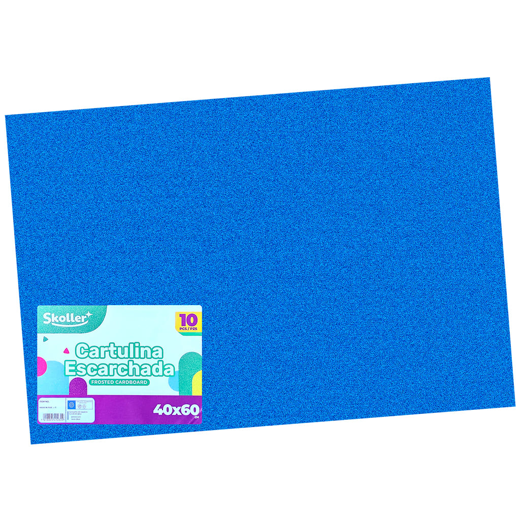 PAPEL GLITTER INTENSO AZUL SET 10 PLIEGOS 40X60 PAPEL GLITTER INTENSO AZUL SET 10 PLIEGOS 40X60