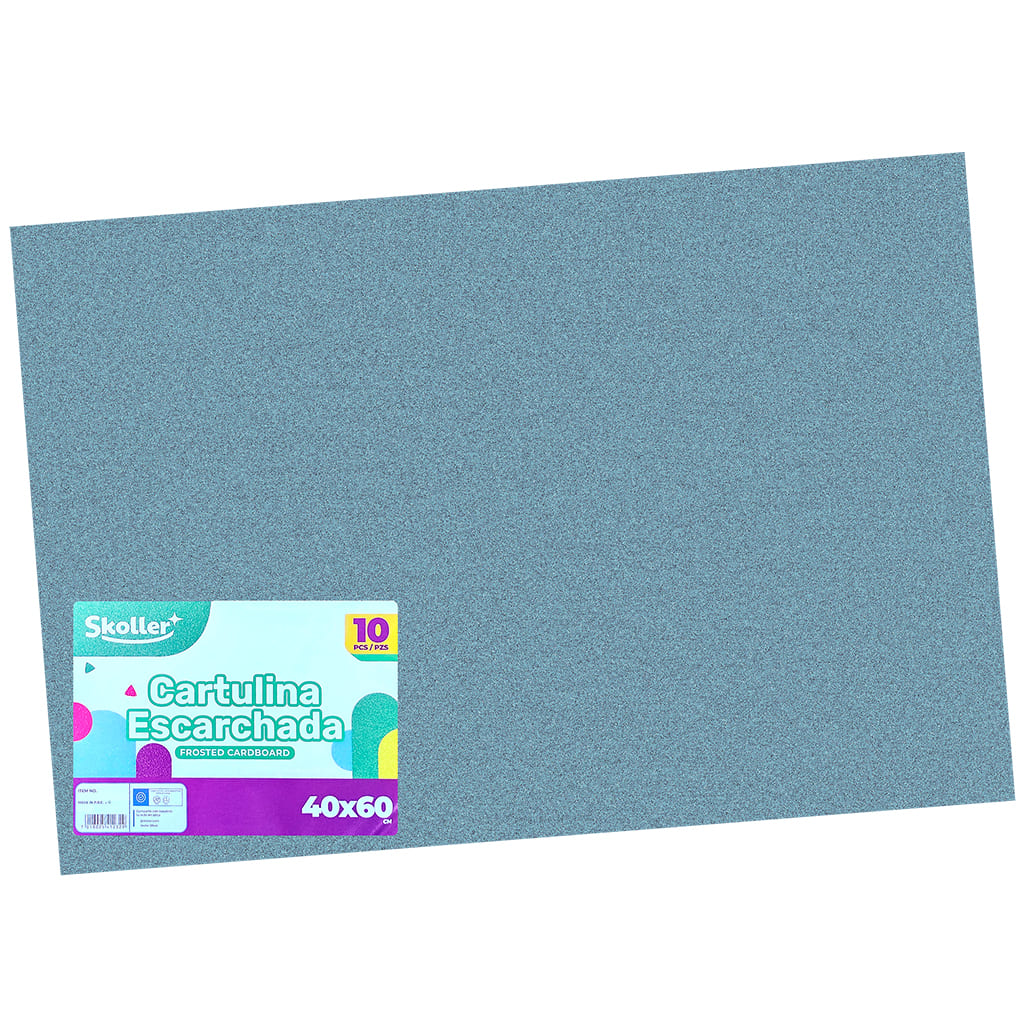 PAPEL GLITTER INTENSO CELESTE SET 10 PLIEGOS 40X60 PAPEL GLITTER INTENSO CELESTE SET 10 PLIEGOS 40X60