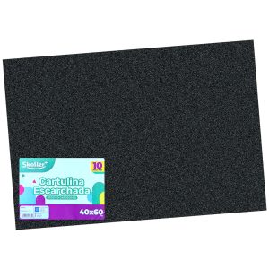 PAPEL GLITTER INTENSO NEGRO SET 10 PLIEGOS 40X60