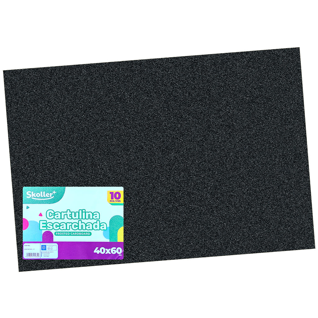 PAPEL GLITTER INTENSO NEGRO SET 10 PLIEGOS 40X60 PAPEL GLITTER INTENSO NEGRO SET 10 PLIEGOS 40X60