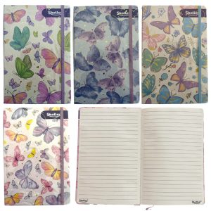 LIBRETA MARIPOSA 21X14CM 80 HOJAS LINEAS