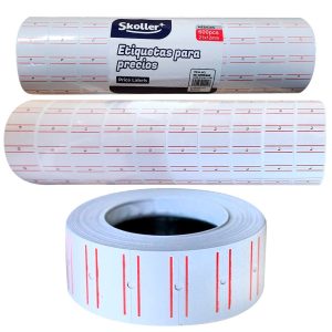 ETIQUETA PRECIOS BLANCA SKOLLER SET 10PZAS