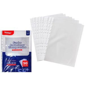 FUNDA PROTECTORA OFICIO 0.06MM 50PZAS