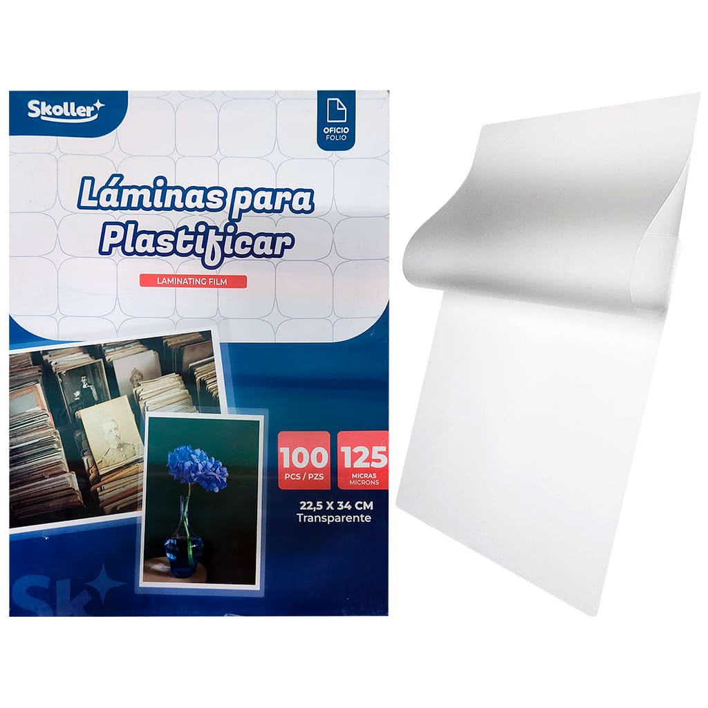 LAMINAS PARA TERMOLAMINAR 125 MICRAS CARTA LAMINAS PARA TERMOLAMINAR 125 MICRAS CARTA