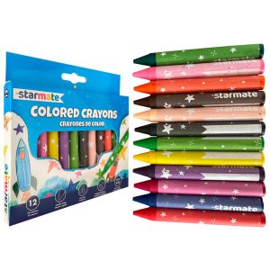 CRAYONES DE CERA 12 PZAS STARMATE