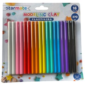 PLASTICINA 18 COLORES 270GR