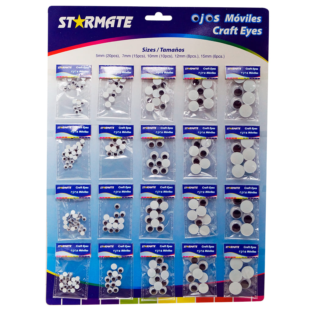 OJITOS MOVILES BLISTER 20 SETS OJITOS MOVILES BLISTER 20 SETS